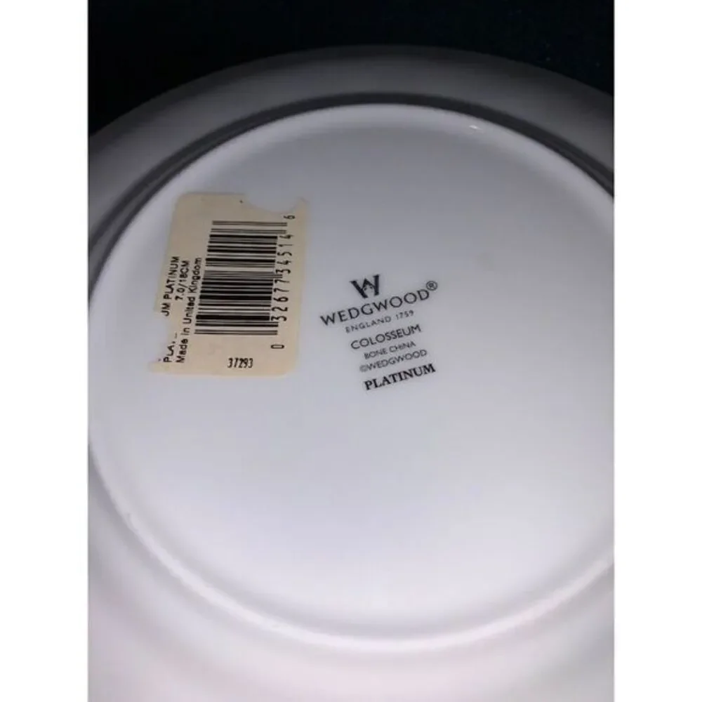 2‎ Wedgwood COLOSSEUM PLATINUM Dessert Plate 7